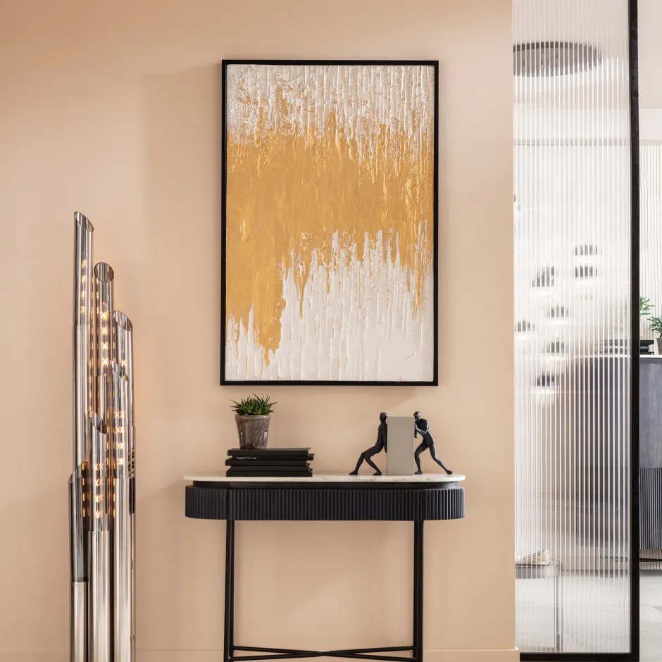 KARE Gerahmtes Bild Abstract Weiß 80x120cm