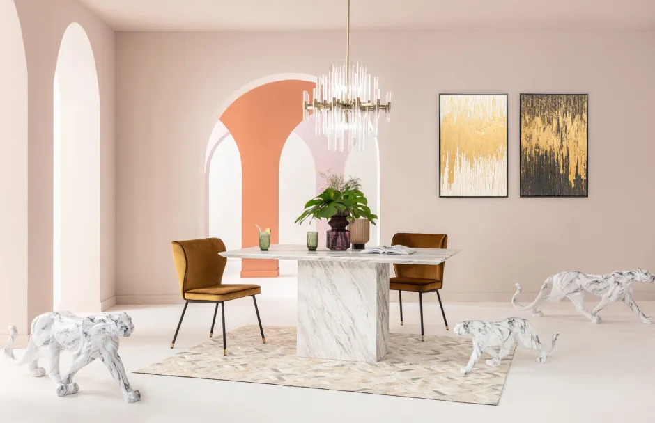 KARE Gerahmtes Bild Abstract Weiß 80x120cm