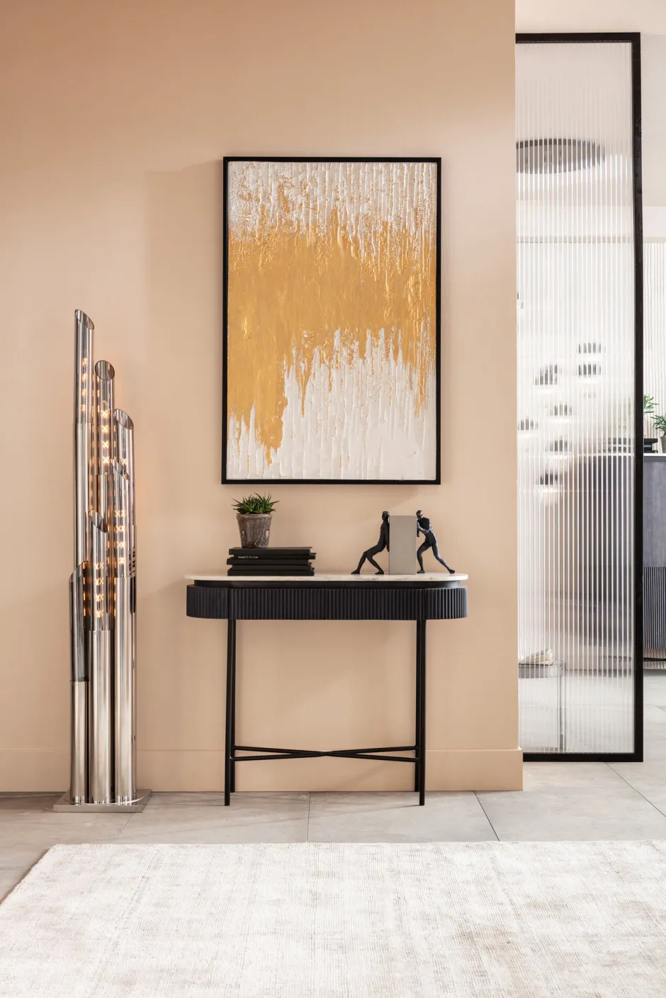 KARE Gerahmtes Bild Abstract Weiß 80x120cm