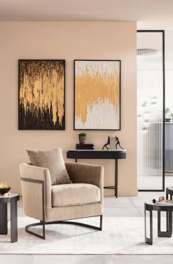 KARE Gerahmtes Bild Abstract Weiß 80x120cm