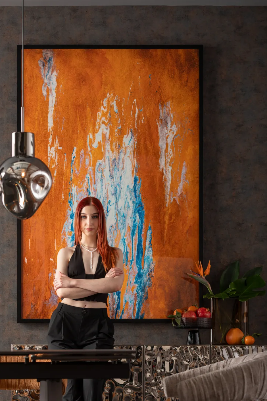 KARE Gerahmtes Bild Artistas Orange 120x180cm