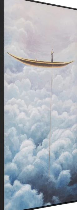 KARE Gerahmtes Bild Cloud Boat 60x120cm