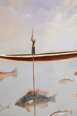 KARE Gerahmtes Bild Cloud Fisherman Boat 60x120cm