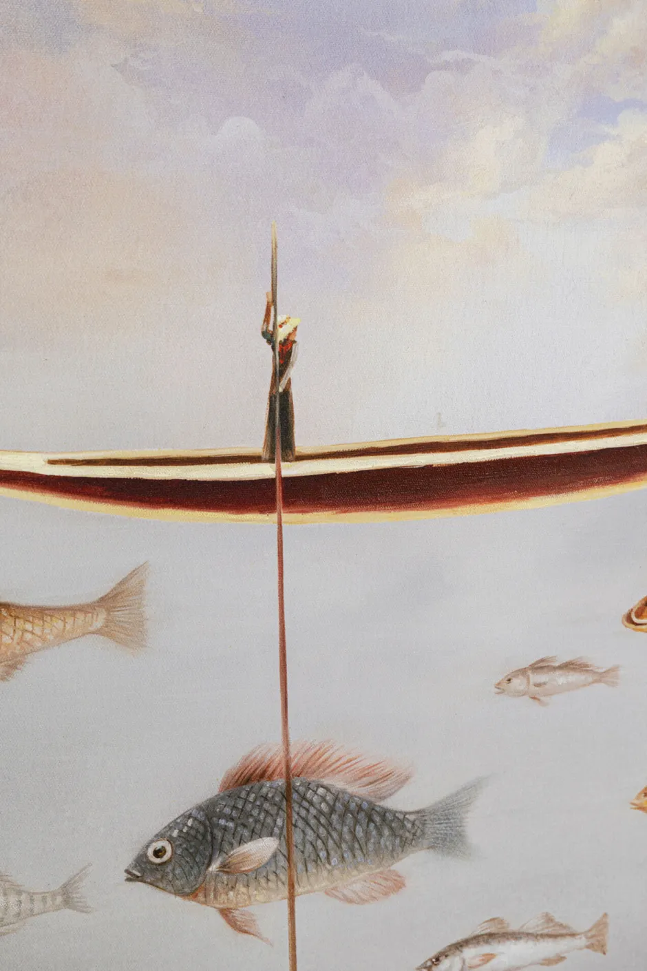 KARE Gerahmtes Bild Cloud Fisherman Boat 60x120cm