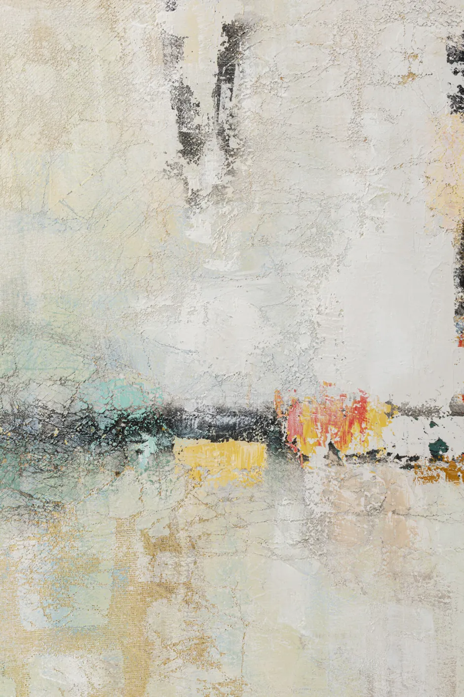 KARE Gerahmtes Bild Dust Gold 120x120cm