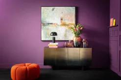 KARE Gerahmtes Bild Dust Gold 120x120cm