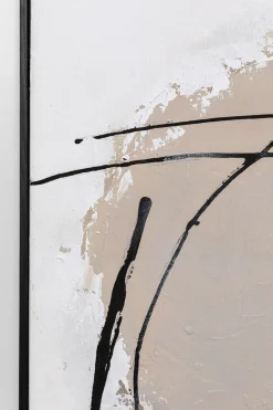 KARE Gerahmtes Bild Dust Grau 100x100cm