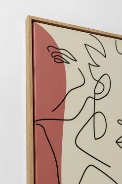 KARE Gerahmtes Bild Faccia Arte Tri Colore 90x120cm