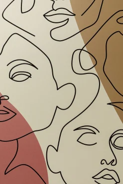 KARE Gerahmtes Bild Faccia Arte Tri Colore 90x120cm