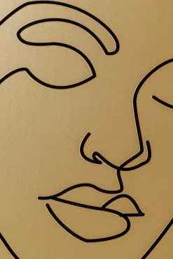 KARE Gerahmtes Bild Faccia Arte Tri Colore 90x120cm