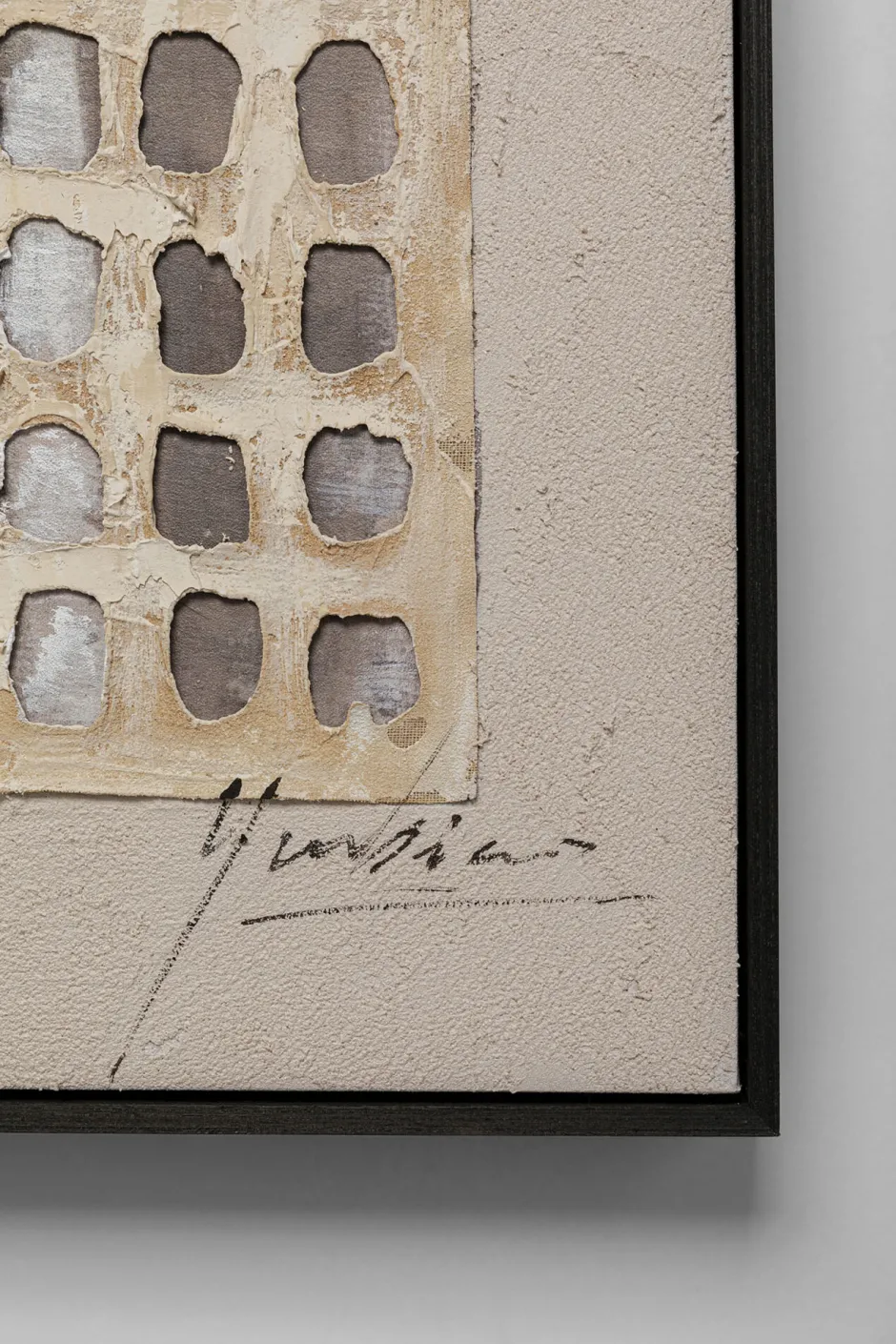 KARE Gerahmtes Bild Glitter Curtain 120x90cm