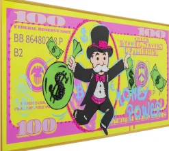 KARE Gerahmtes Bild Graffiti Money 70x160cm