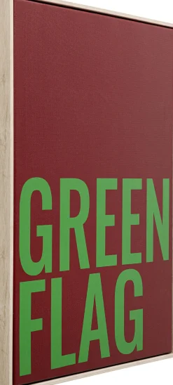 KARE Gerahmtes Bild Green Flag 40x60cm