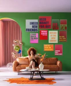 KARE Gerahmtes Bild Green Flag 40x60cm