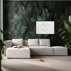 KARE Gerahmtes Bild Heart Hands 103x73cm