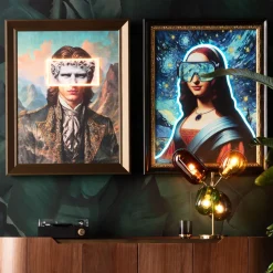 KARE Gerahmtes Bild LED Art Gentleman 80x100cm