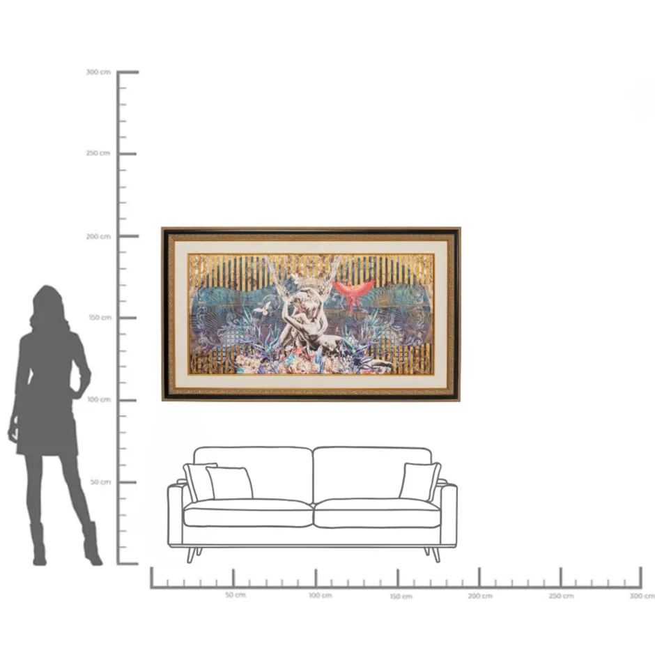 KARE Gerahmtes Bild Lovers 180x106cm