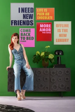 KARE Gerahmtes Bild New Friends 80x80cm