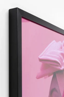 KARE Gerahmtes Bild Pink Woman LED 80x80cm