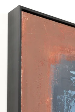 KARE Gerahmtes Bild Silence Blau 120x120cm