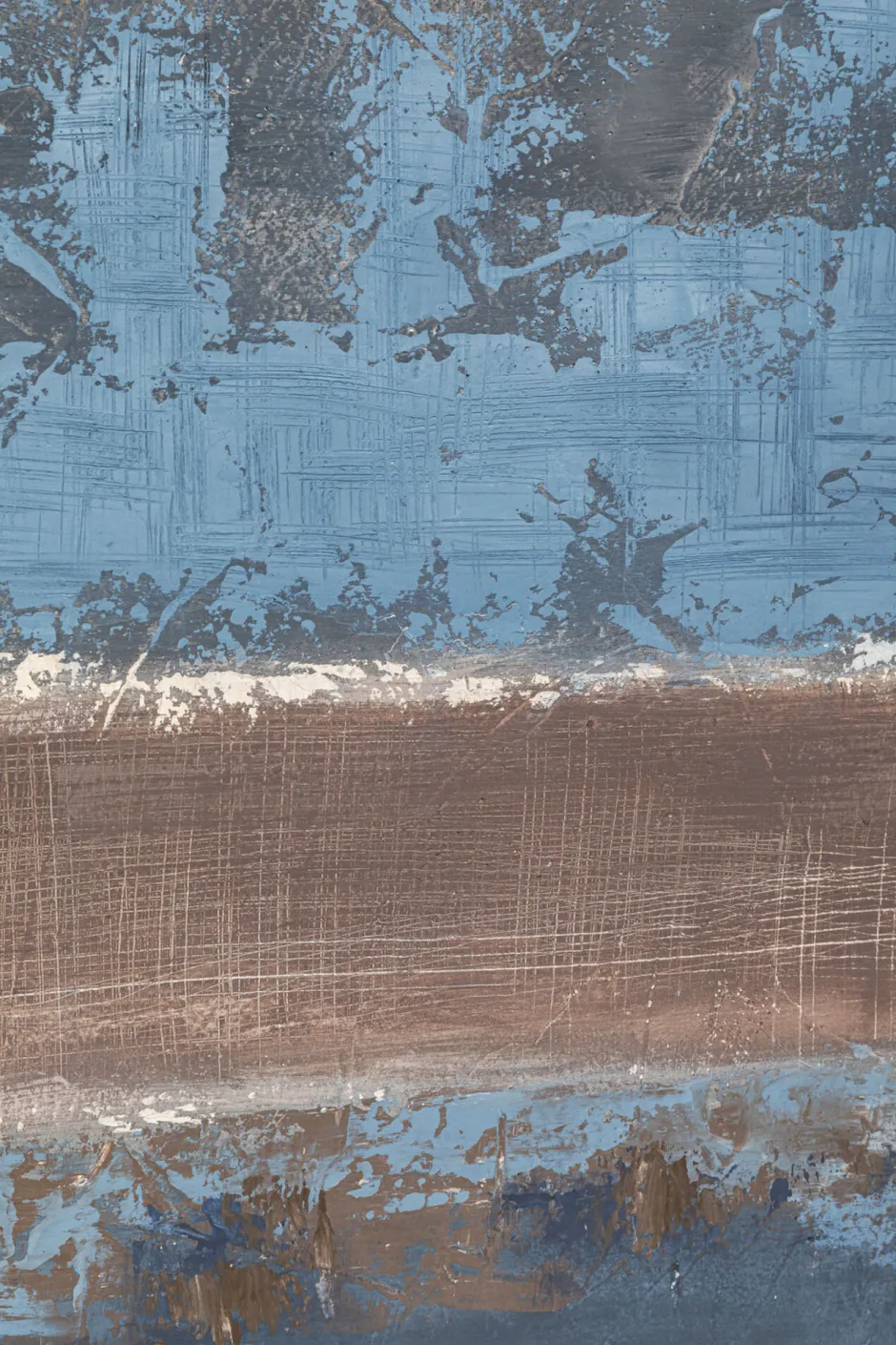 KARE Gerahmtes Bild Silence Blau 120x120cm