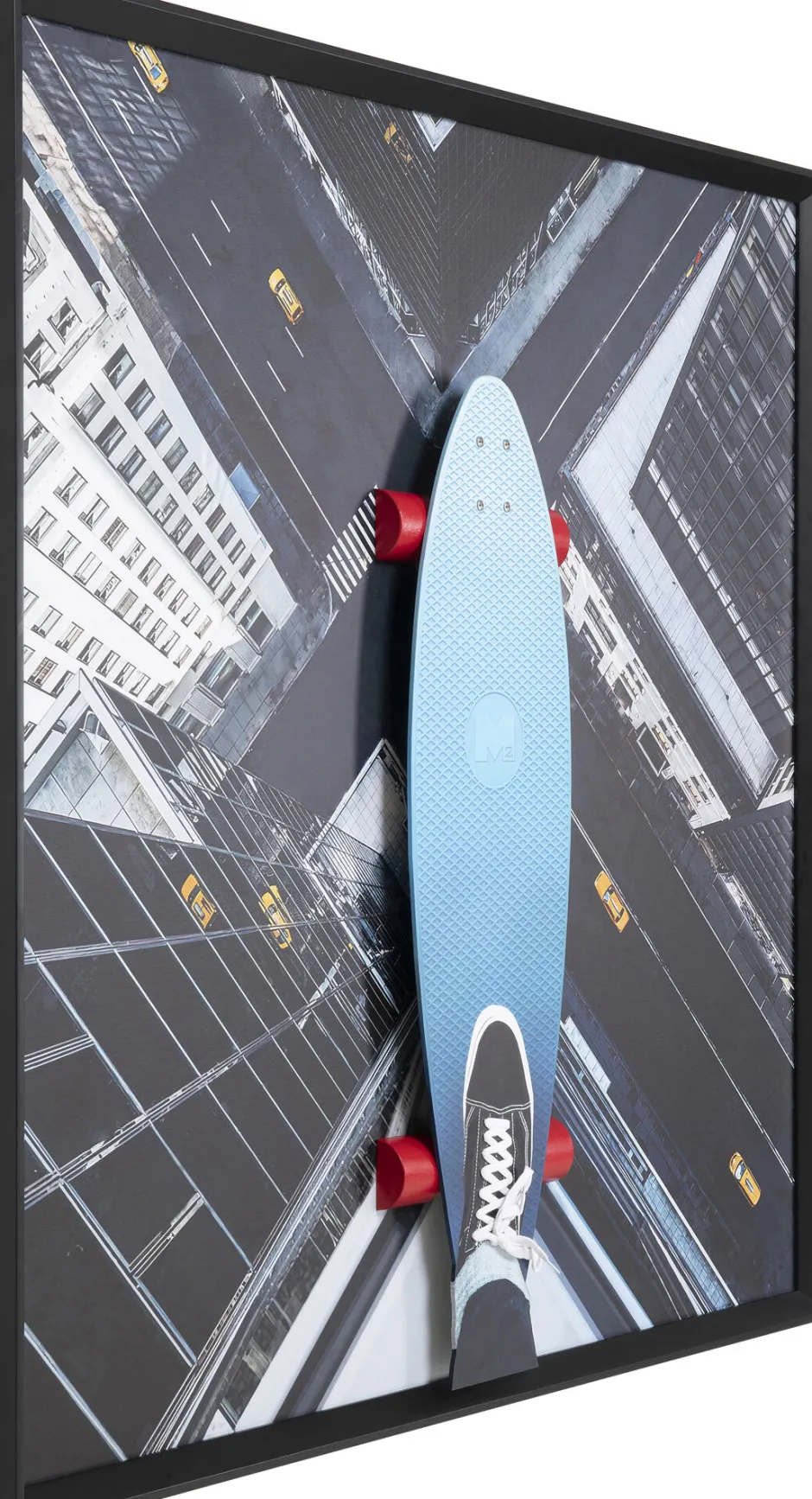 KARE Gerahmtes Bild Skyline Skater 149x149cm