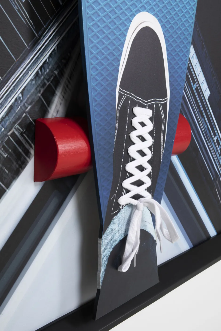 KARE Gerahmtes Bild Skyline Skater 149x149cm