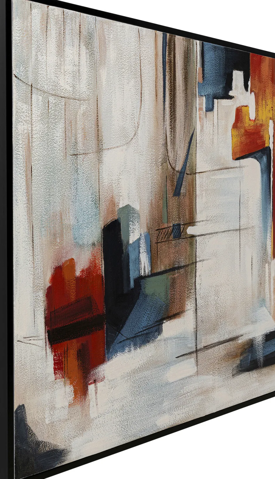 KARE Gerahmtes Bild Visione Obliquo 100x100cm