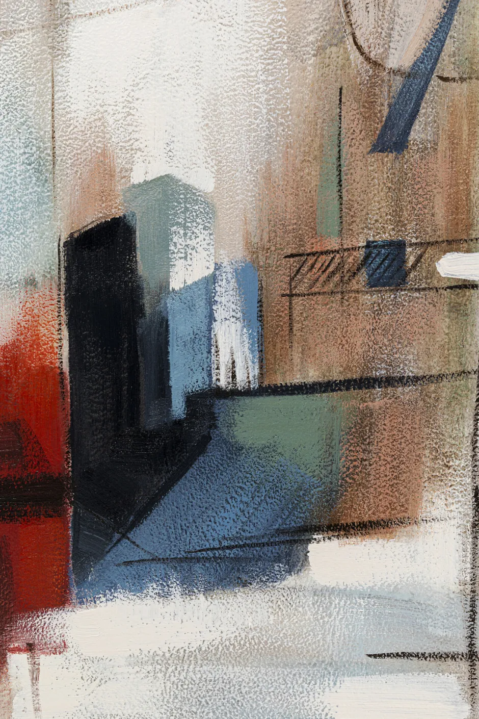 KARE Gerahmtes Bild Visione Obliquo 100x100cm