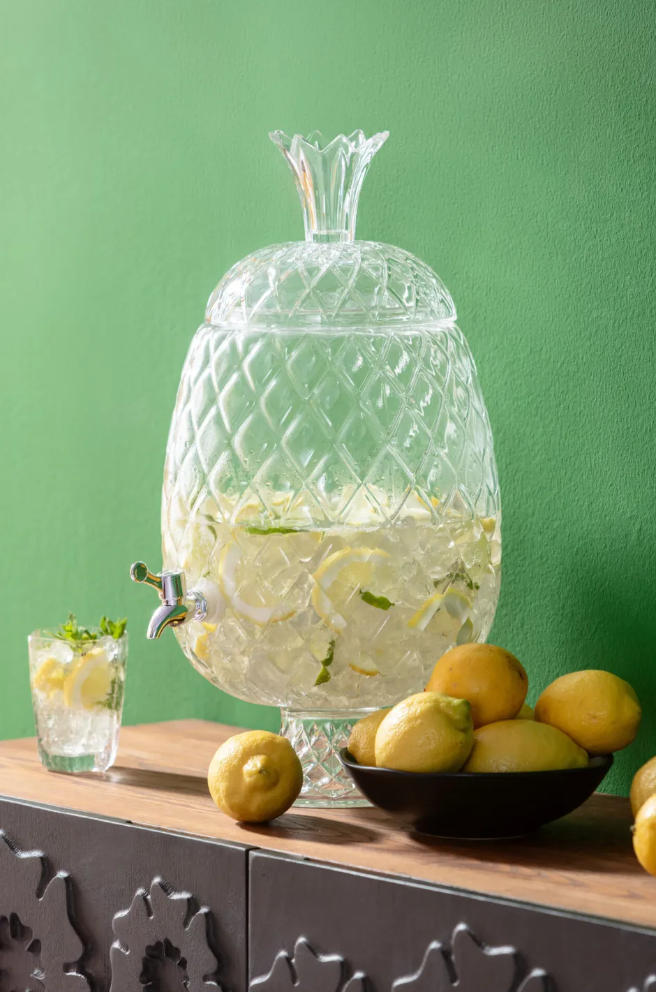 KARE Getränkespender Pineapple Klar (2/tlg.)