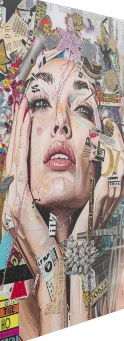 KARE Glasbild Artsy Portrait Front 80x120cm