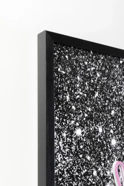 KARE Glasbild Balloon Dog LED 80x80cm