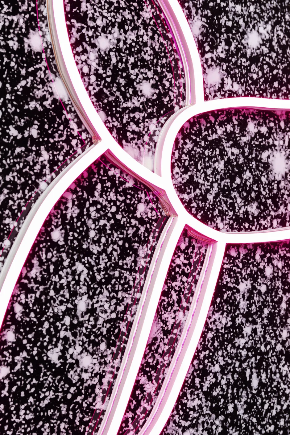 KARE Glasbild Balloon Dog LED 80x80cm