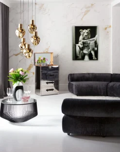 KARE Glasbild Bath Löwin 60x80cm