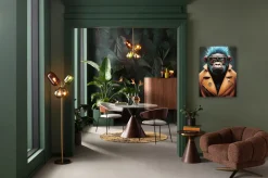 KARE Glasbild Fashion Gorilla 60x80cm