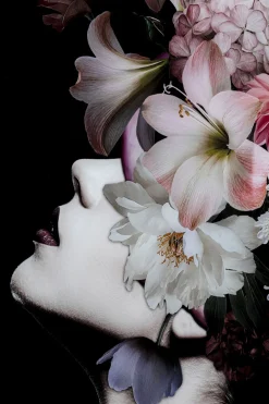 KARE Glasbild Flowery Beauty 80x120cm