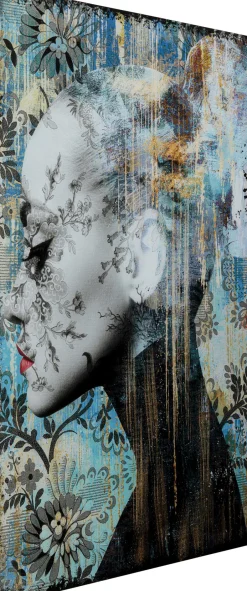 KARE Glasbild Lady Flower 100x150cm