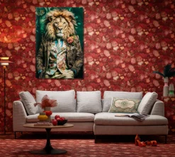 KARE Glasbild Mister Lion 150x100cm