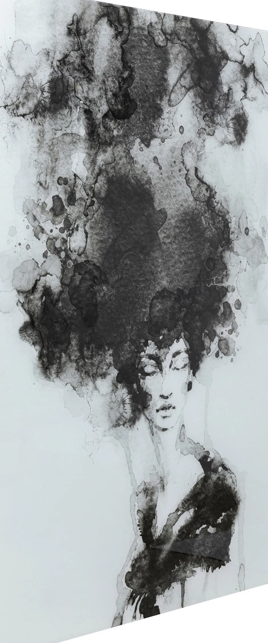 KARE Glasbild Smokey Hair 100x150cm