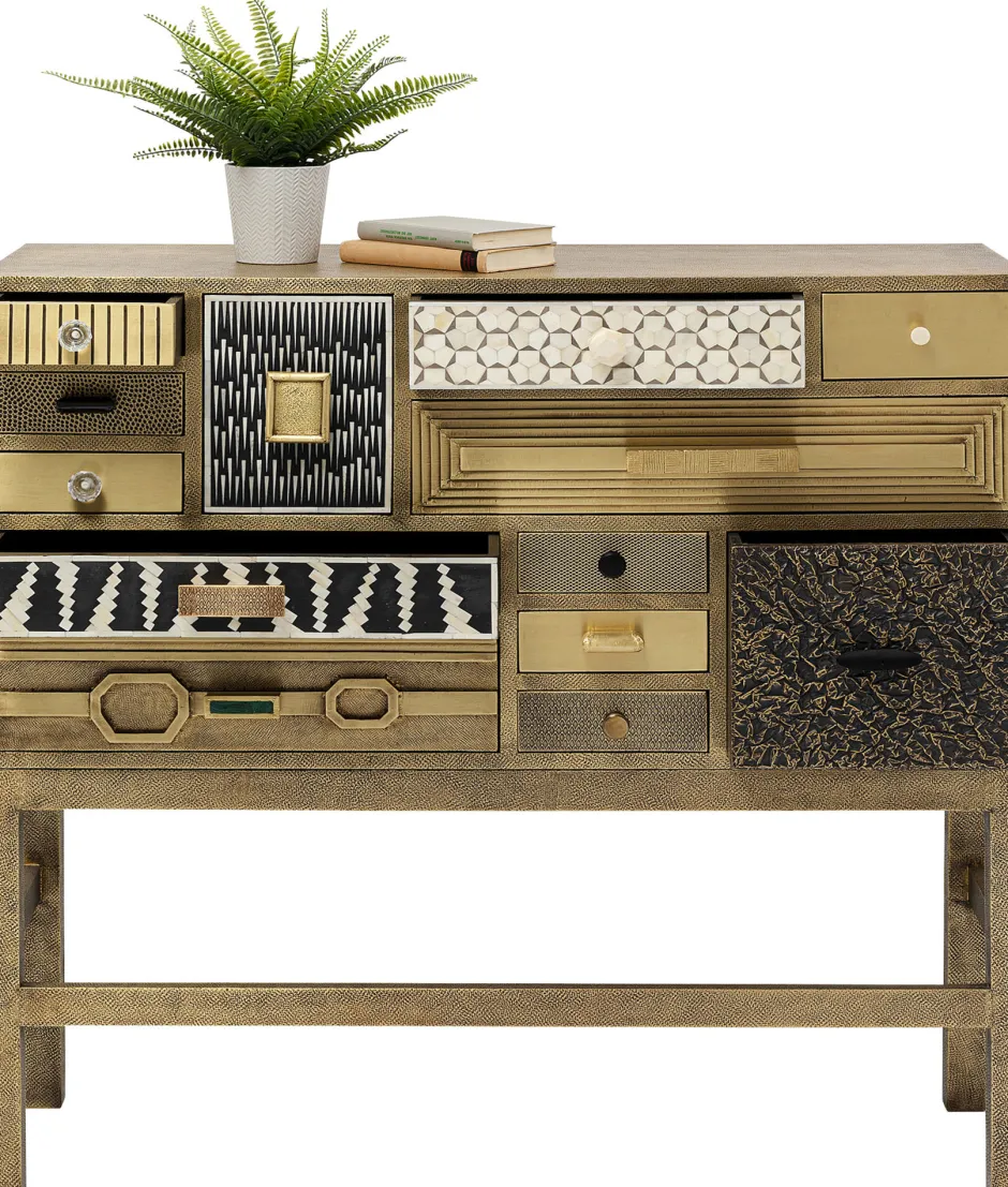 KARE Highboard Chalet Gold 13 Schübe