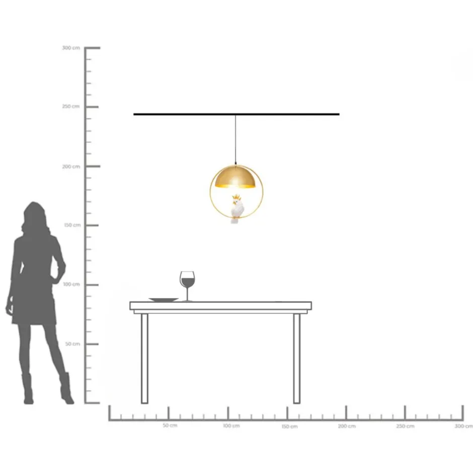 KARE Hängeleuchte Animal Cockatoo