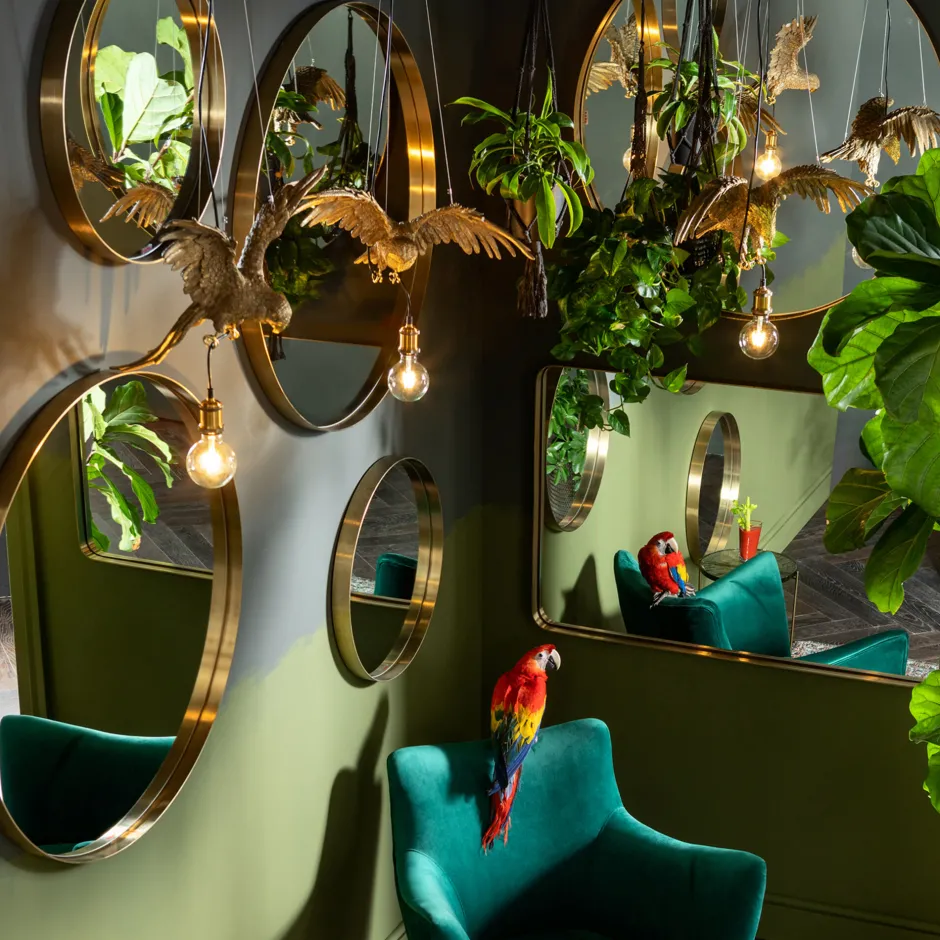 KARE Hängeleuchte Animal Owl Gold 60cm