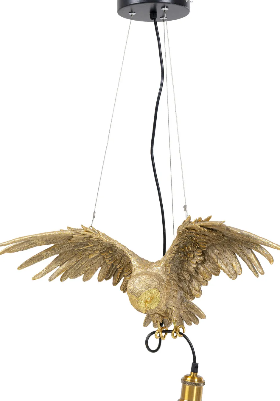 KARE Hängeleuchte Animal Owl Gold 60cm