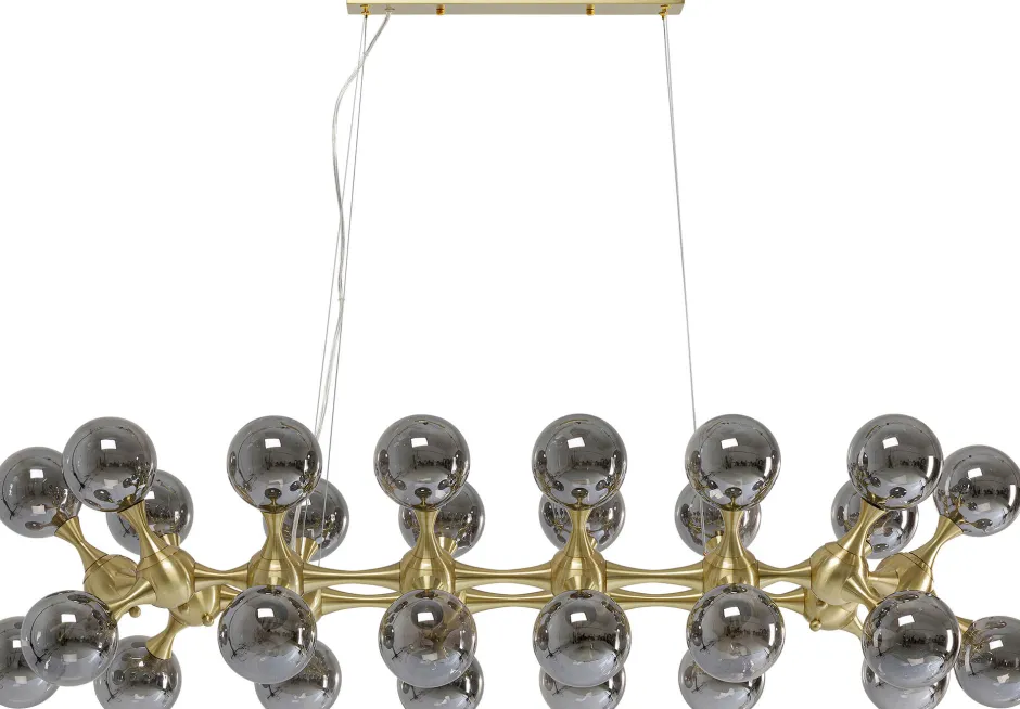 KARE Hängeleuchte Atomic Balls Brass 140cm