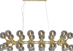 KARE Hängeleuchte Atomic Balls Brass 140cm