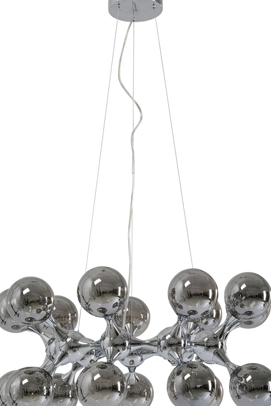 KARE Hängeleuchte Atomic Balls Silber Ø74cm