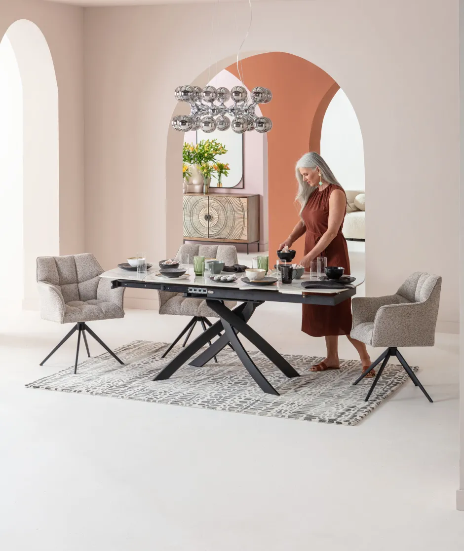 KARE Hängeleuchte Atomic Balls Silber Ø74cm