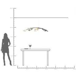 KARE Hängeleuchte Branch 135cm