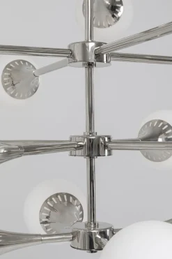 KARE Hängeleuchte Bulb Fiction 20 Silber Ø102cm