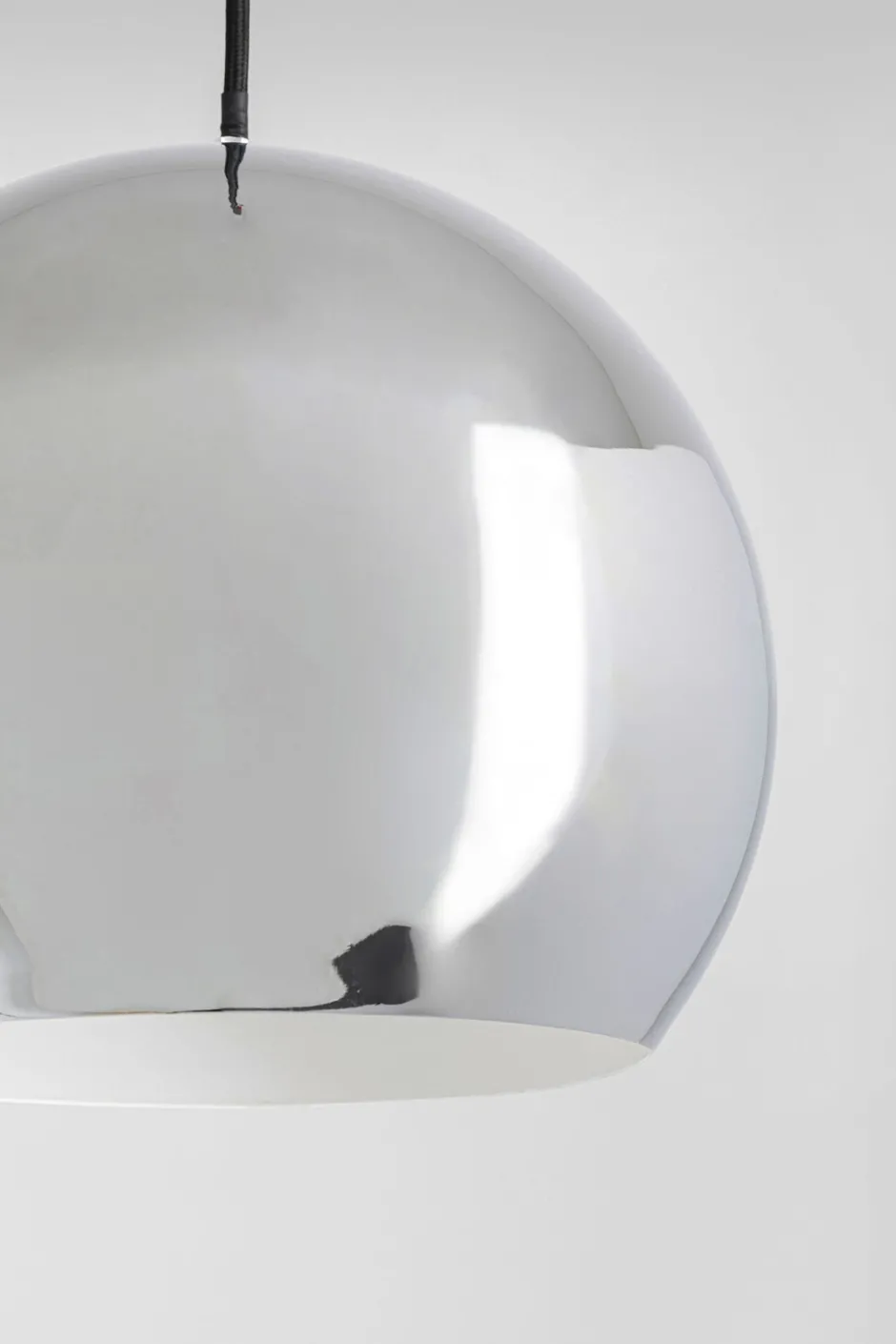 KARE Hängeleuchte Caldaia Silber Ø25cm